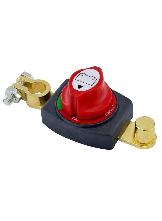 مفتاح فصل البطارية الرئيسي 12-48 فولت للسيارة والمركبة والكامبر والقارب (سلبي، تشغيل/إيقاف) - Image 1